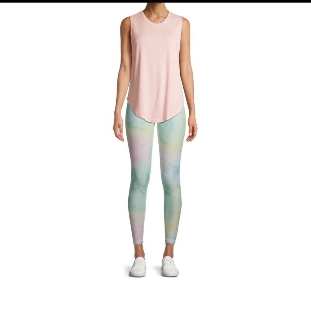 NWT Scorpio Sol Cotton Candy Tie Dye Active Vinyasa High Waist Leggings Pants XS - Picture 2 of 4